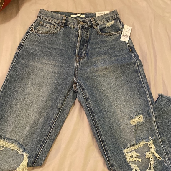 PACSUN High Rise Straight Button-fly Jeans Size 26 - Picture 9 of 15